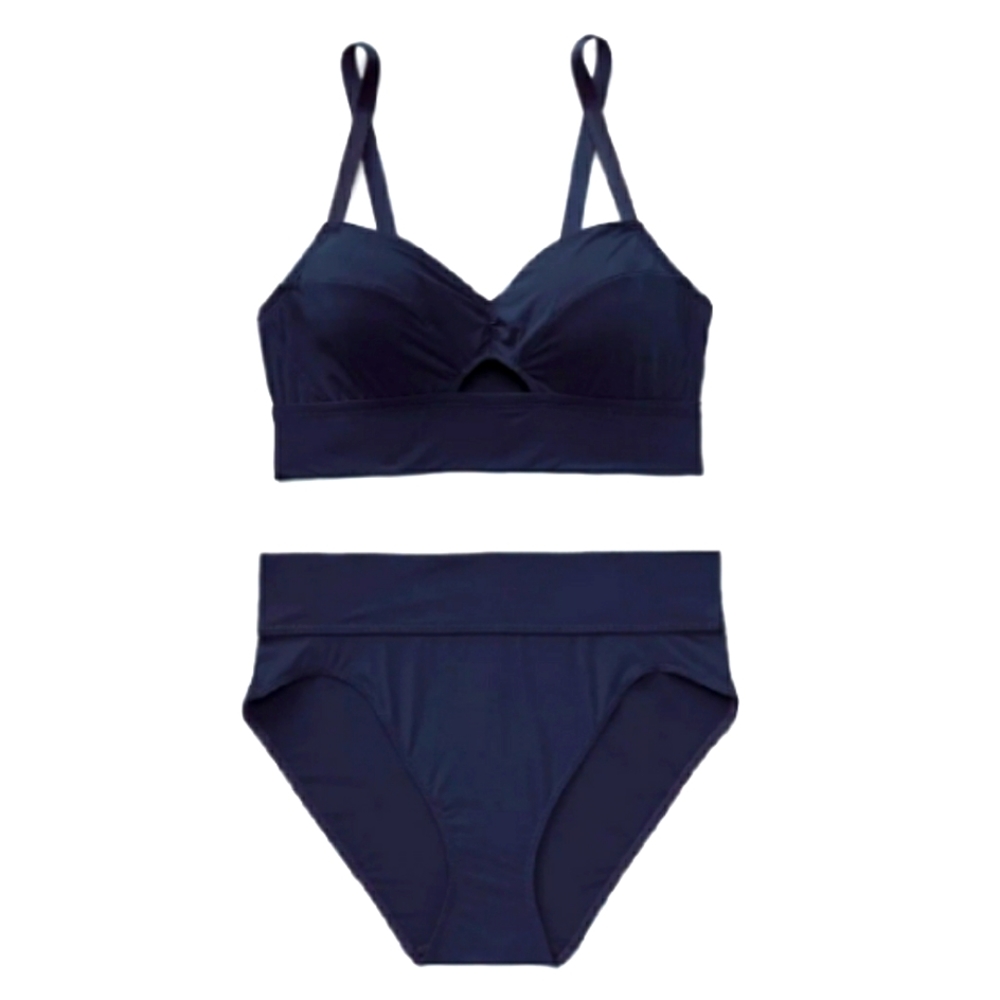Set 2 pieces Sport style, size M and 1X bras and pantie, color Blue. WITHOUT ROD